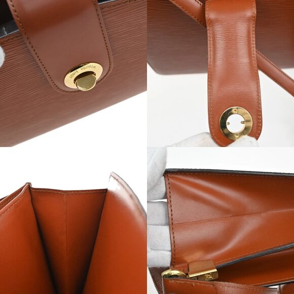 LOUIS VUITTON LV Capucines Shoulder Bag Epi Leather Brown France M52343 80KA705 - Picture 9 of 16